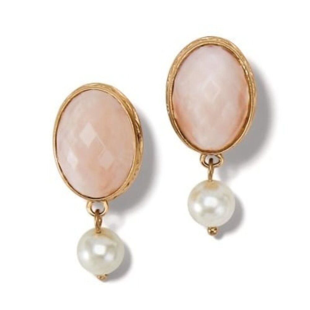 Brighton Pink Moon Leverback Earrings STYLE JA9326 NWT $108